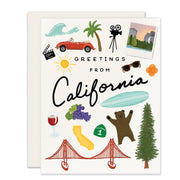 Greetings from California Greeting Card