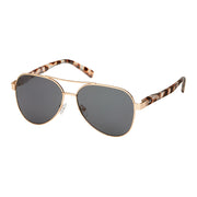 Weekend Glam Aviator Sunglasses - Gray Tortoise