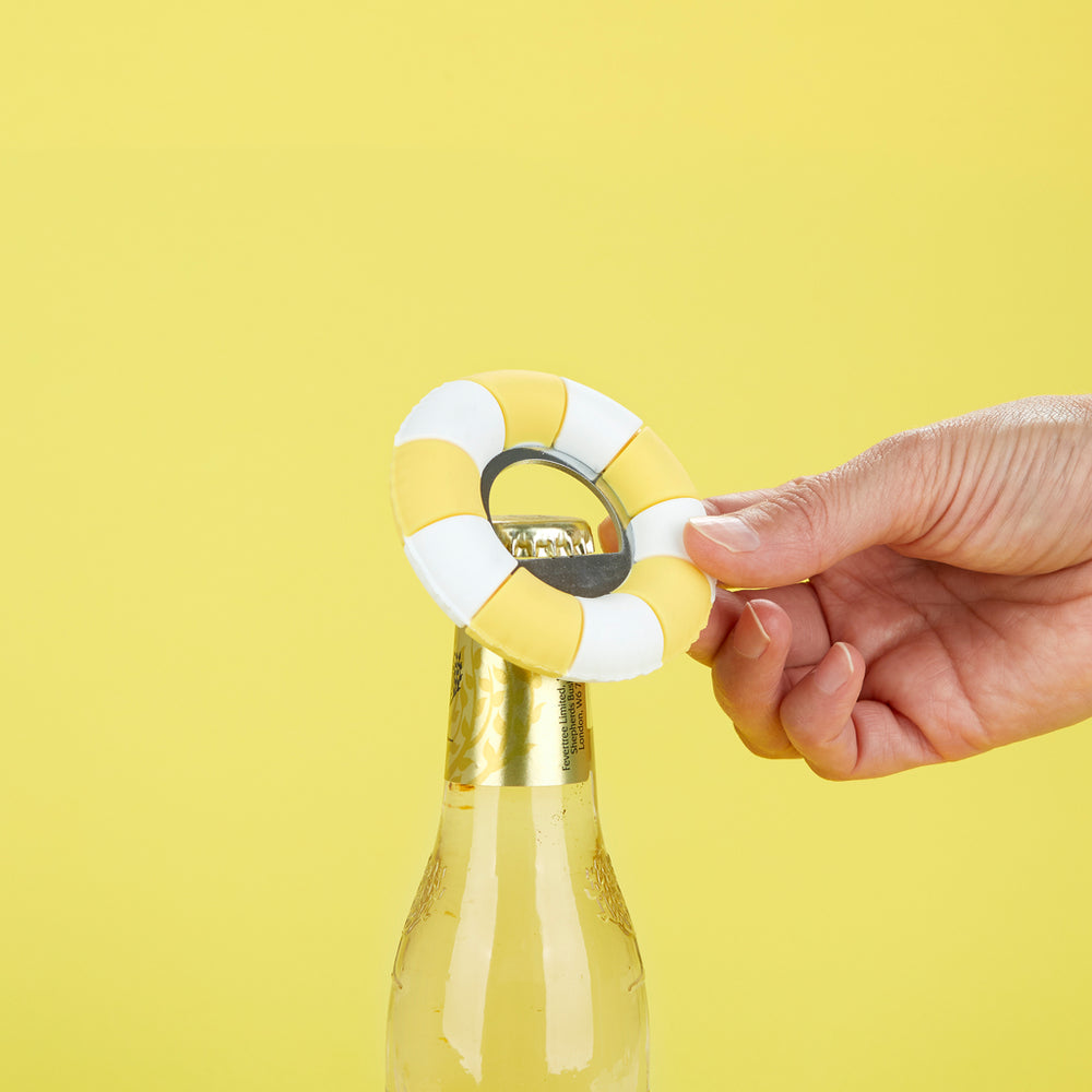 Pool Float Bottle Opener - Yellow