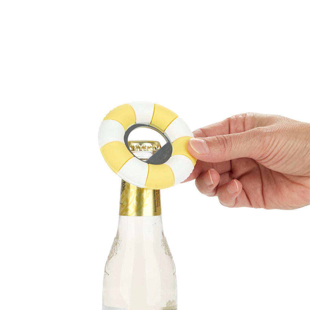 Pool Float Bottle Opener - Yellow