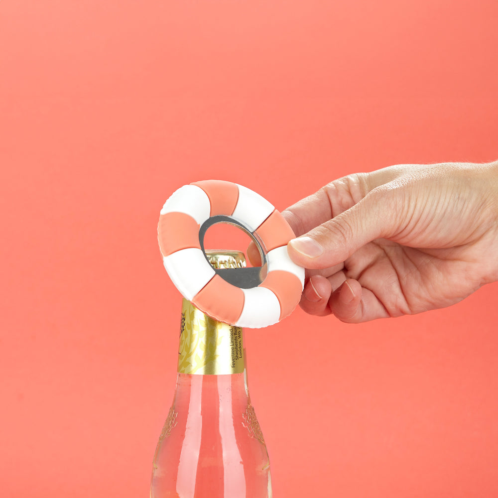 Pool Float Bottle Opener - Coral