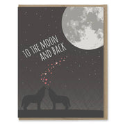 To The Moon And Back Greeting Card