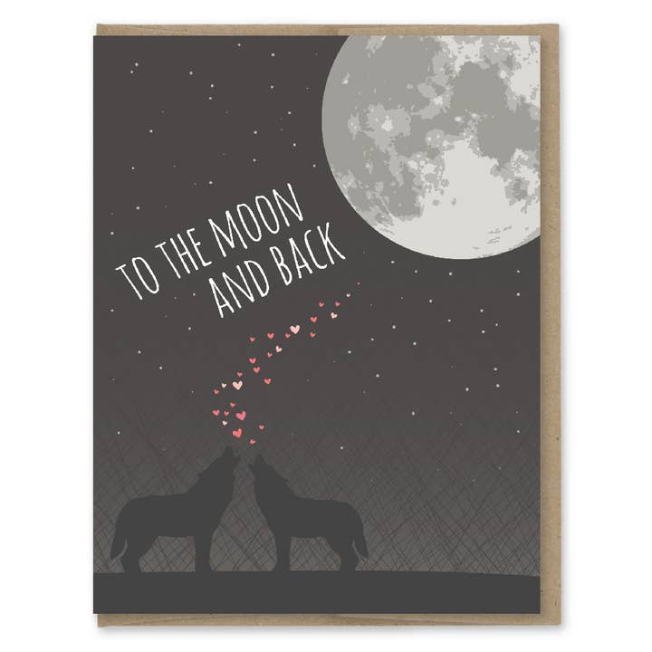 To The Moon And Back Greeting Card