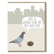 Pigeon Donut Birthday Card - Just Fabulous Palm Springs