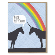 Unicorn Weird Birthday Card - Just Fabulous Palm Springs