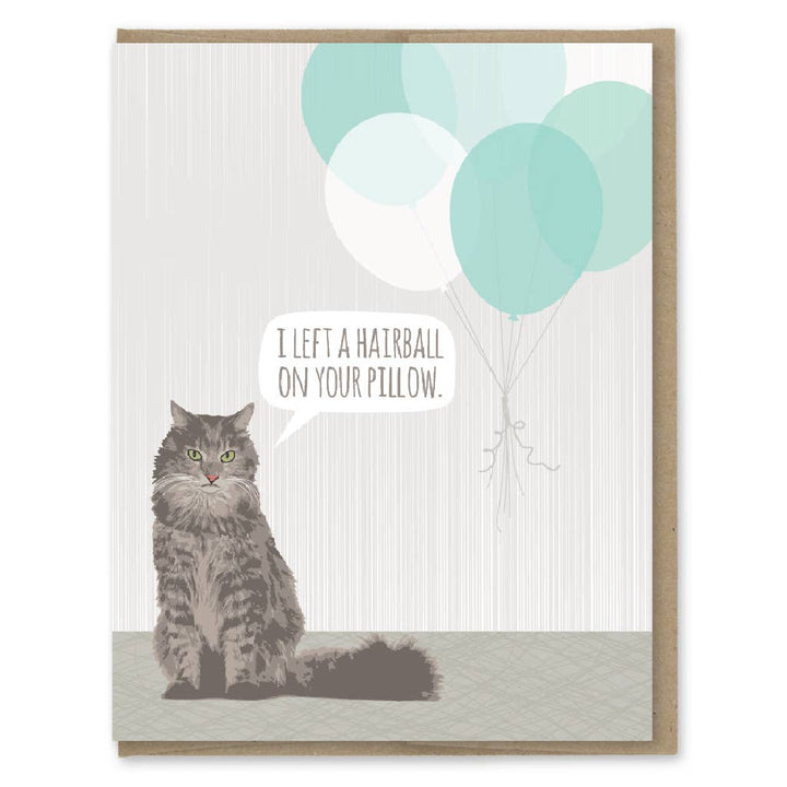 Cat Hairball Birthday Card - Just Fabulous Palm Springs