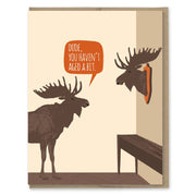 Aged Moose Trophy Birthday Card - Just Fabulous Palm Springs