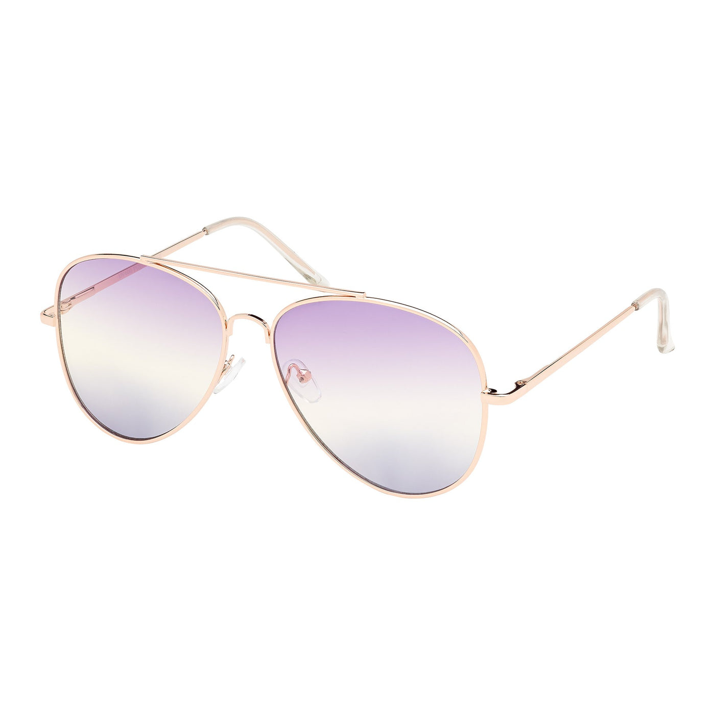 Weekend Collection - Gold Aviator Gradient Color Lens Sunglasses