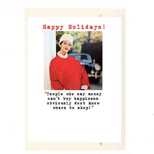 Can't Buy Happiness Holiday Card