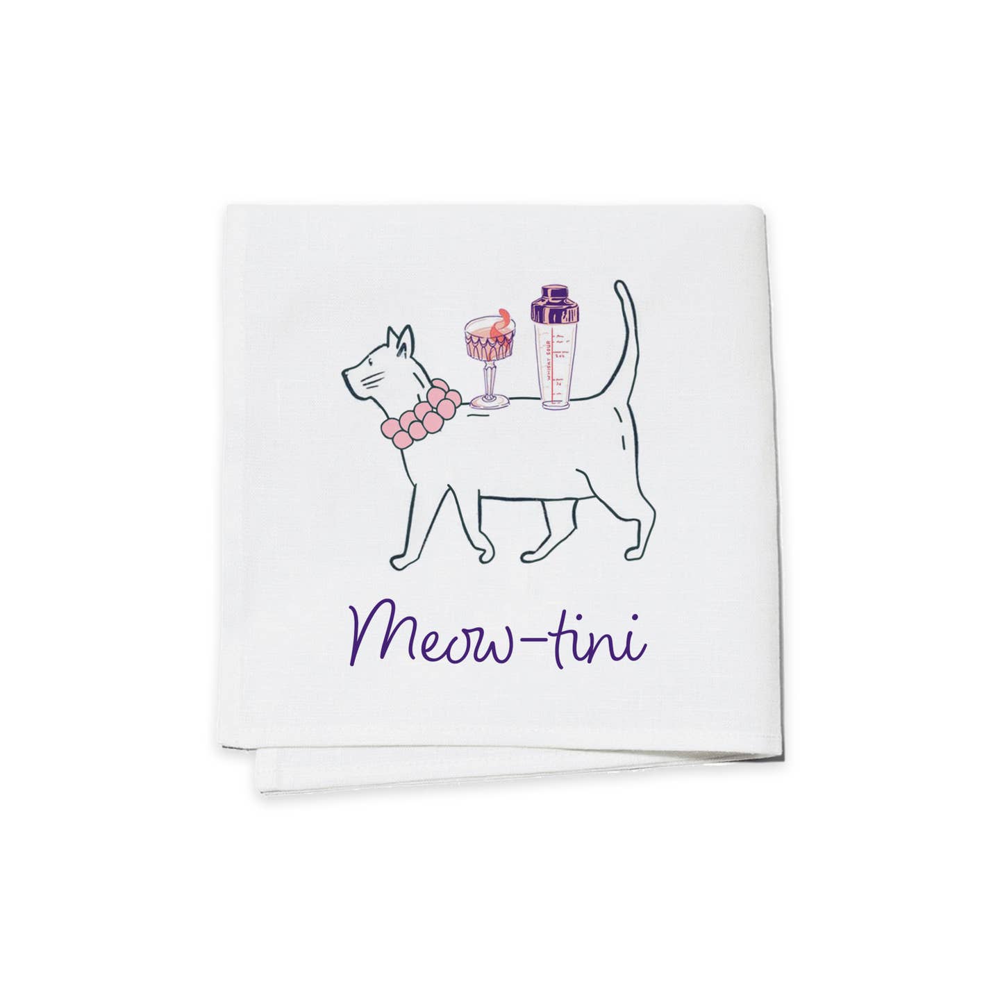 Meow-tini Cocktail Napkins - Just Fabulous Palm Springs