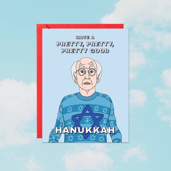 Larry Hanukkah Holiday Greeting Card