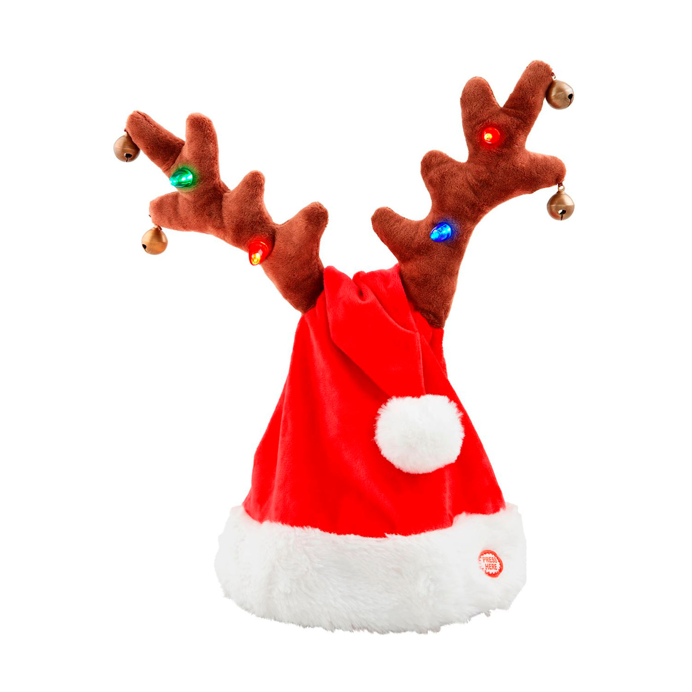 Singing Santa Deer Hat