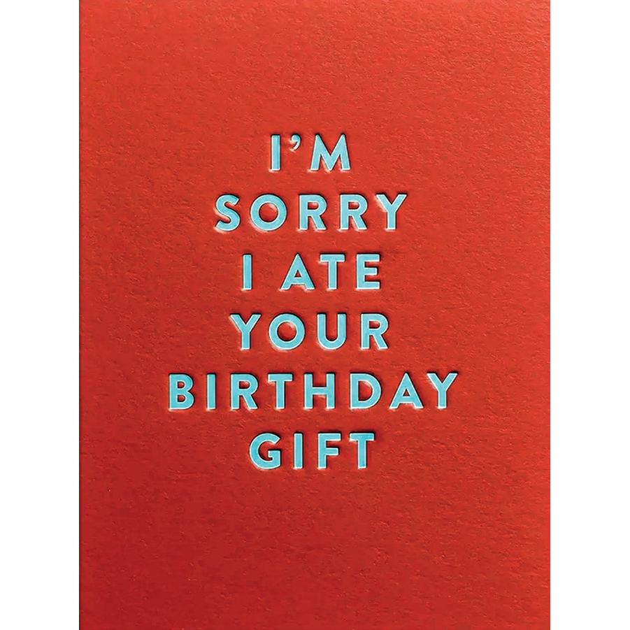 Ate Your Gift Birthday Card - Just Fabulous Palm Springs