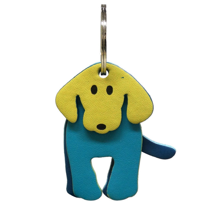 Dog Keyring - Green/Teal/Navy