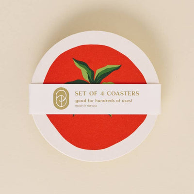 Tomato Coasters Set - Set Of 4