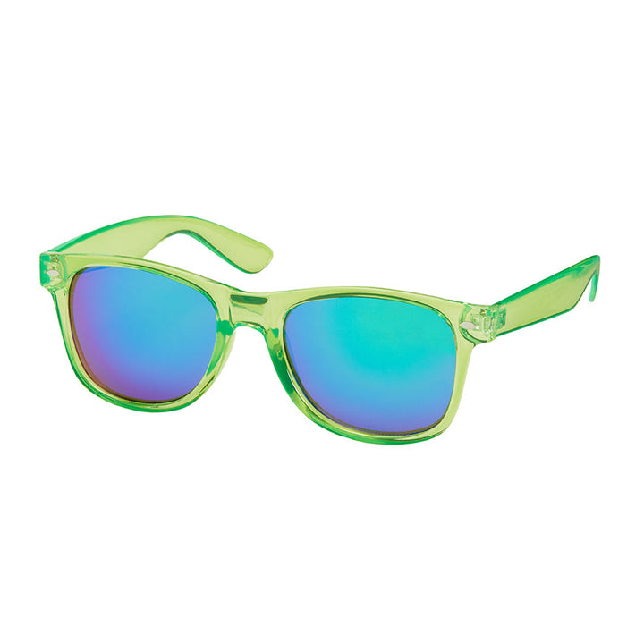 Classics Collection - Crystal Frame With Color Mirror Lens Sunglasses