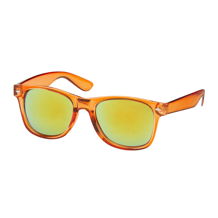 Classics Collection - Crystal Frame With Color Mirror Lens Sunglasses