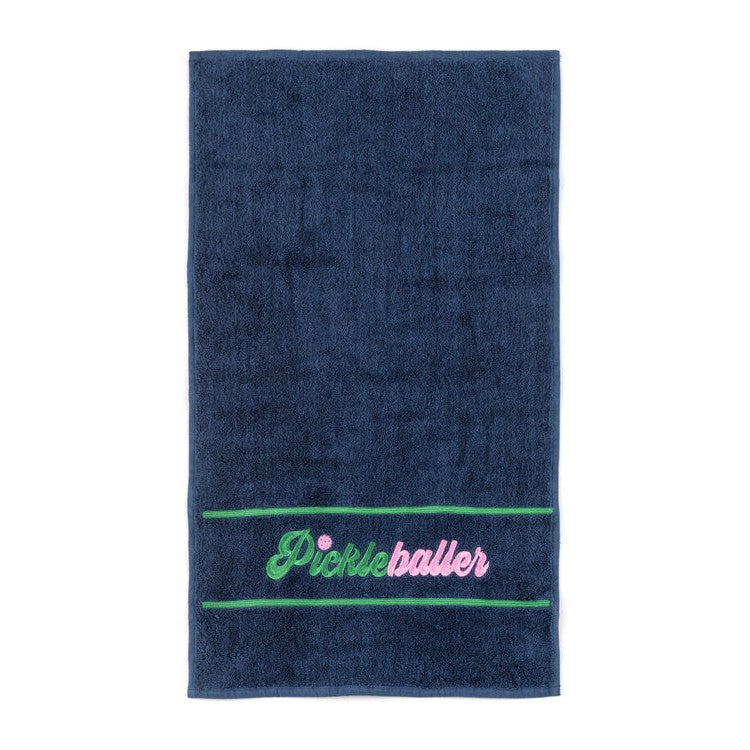 Pickleballer Hand Towel - Navy