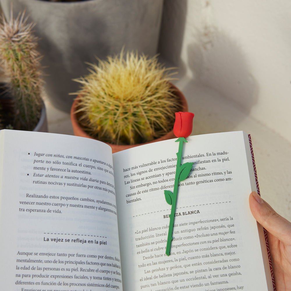 The Language Of Flowers Bookmark - Rose