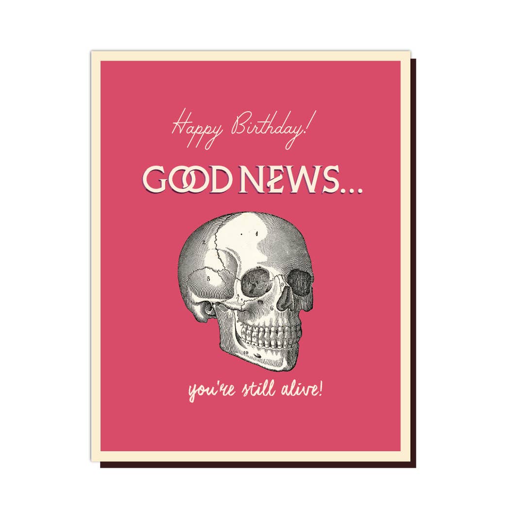 Good News Birthday Card