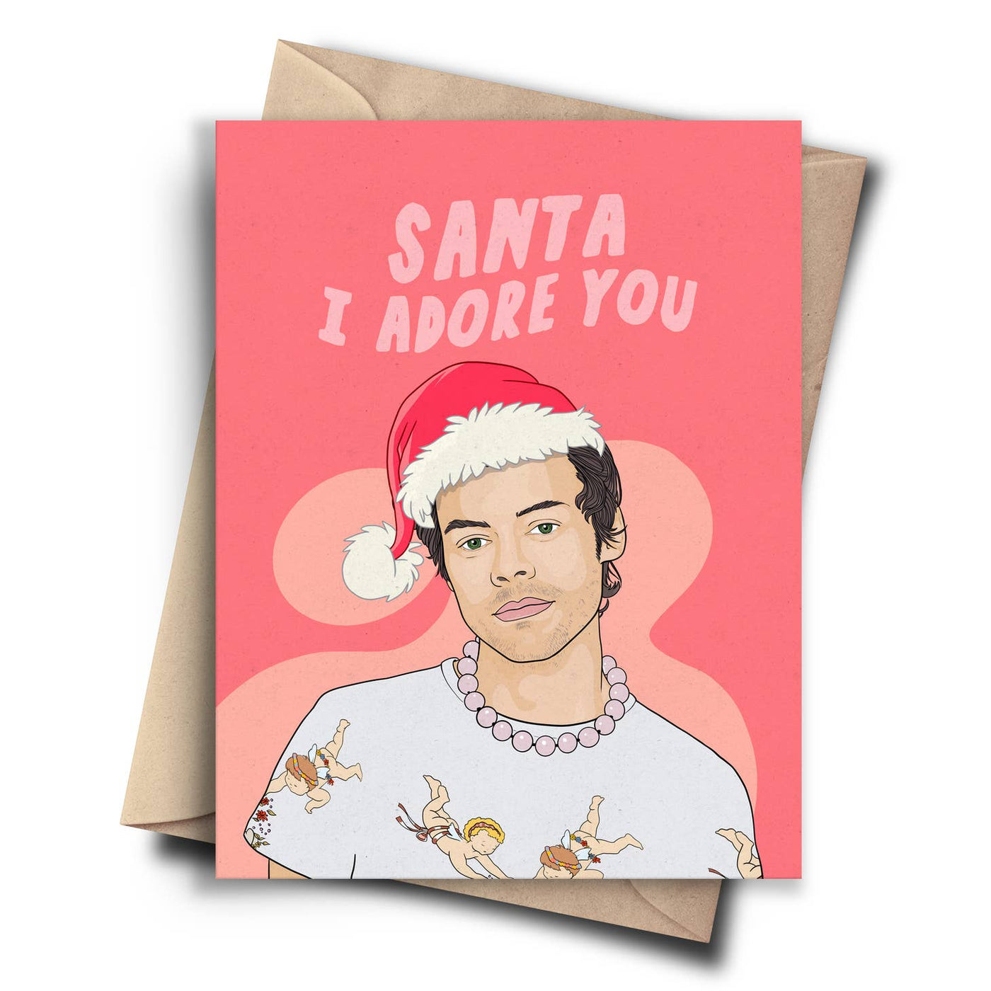 Harry Styles Santa Holiday Card