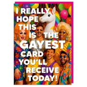 The Gayest Card You'll Receive Today Greeting Card - Just Fabulous Palm Springs