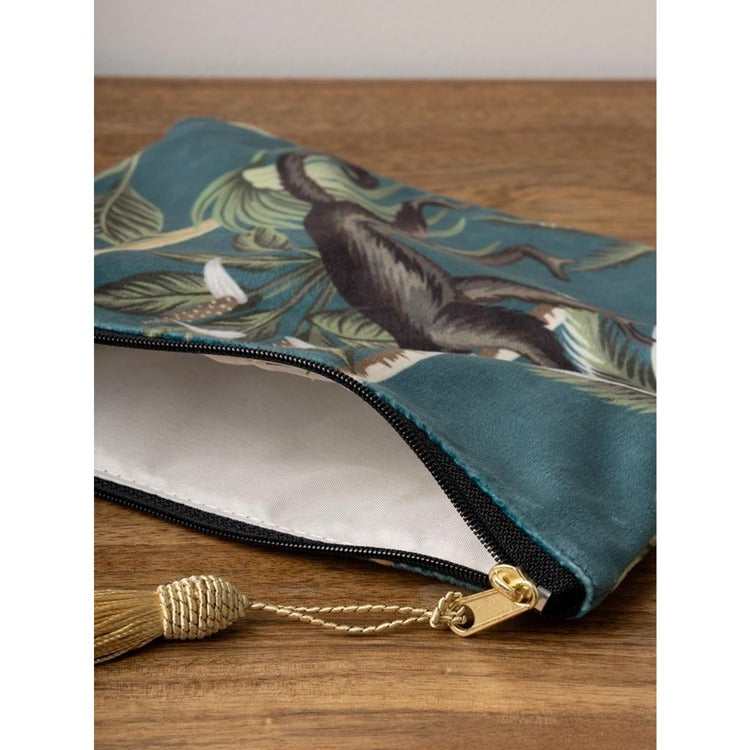 Monkey Pouch With Gold Pompom
