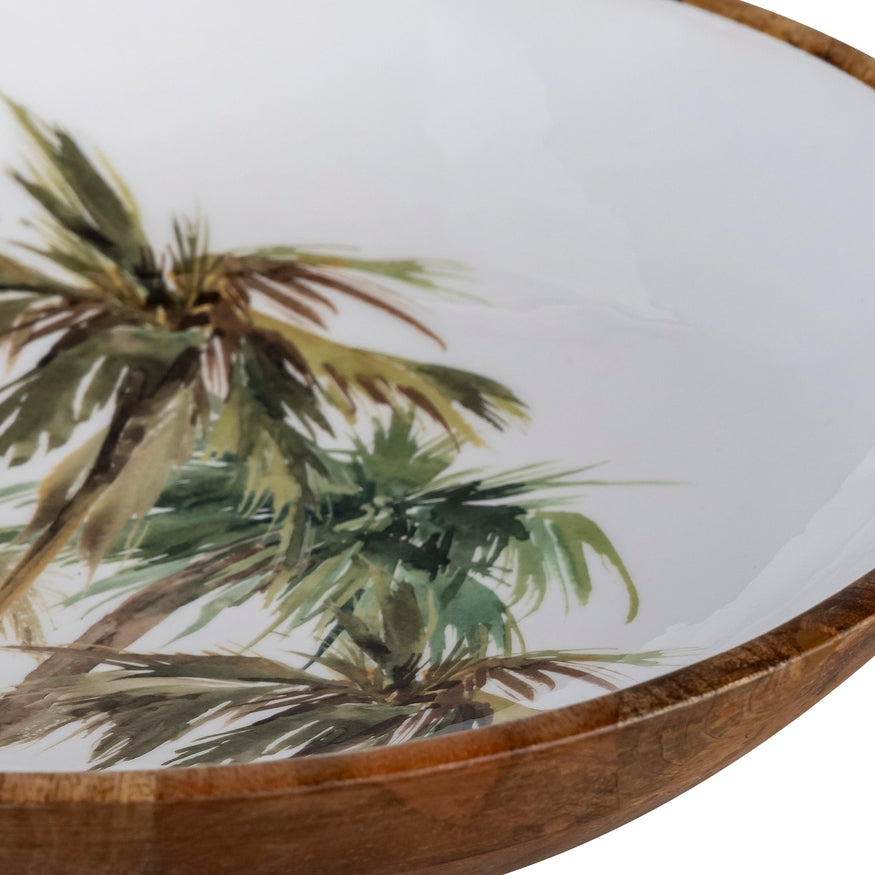 Mango Wood Large Round Bowl