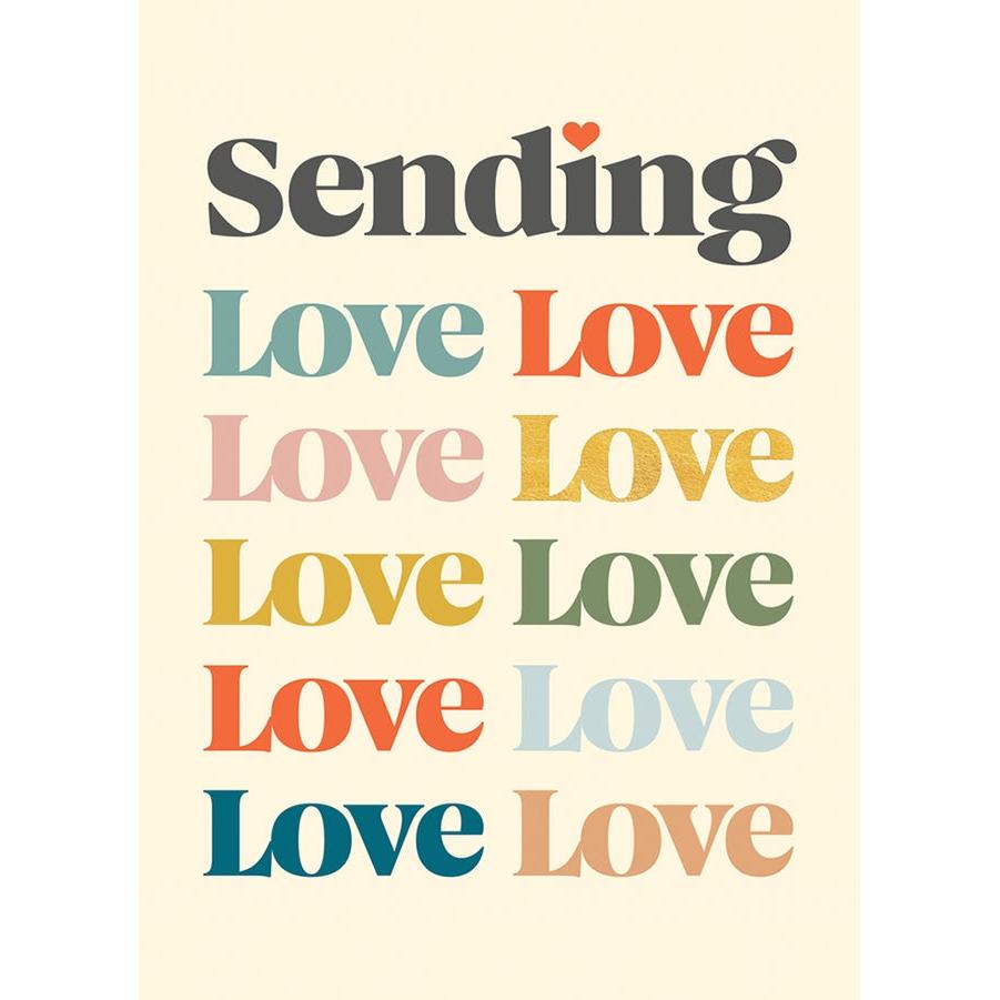 Sending Love Thinking Of You Greeting Card - Just Fabulous Palm Springs