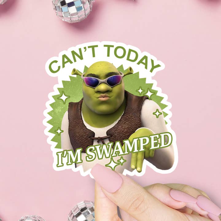 Can't Today Shrek Sticker