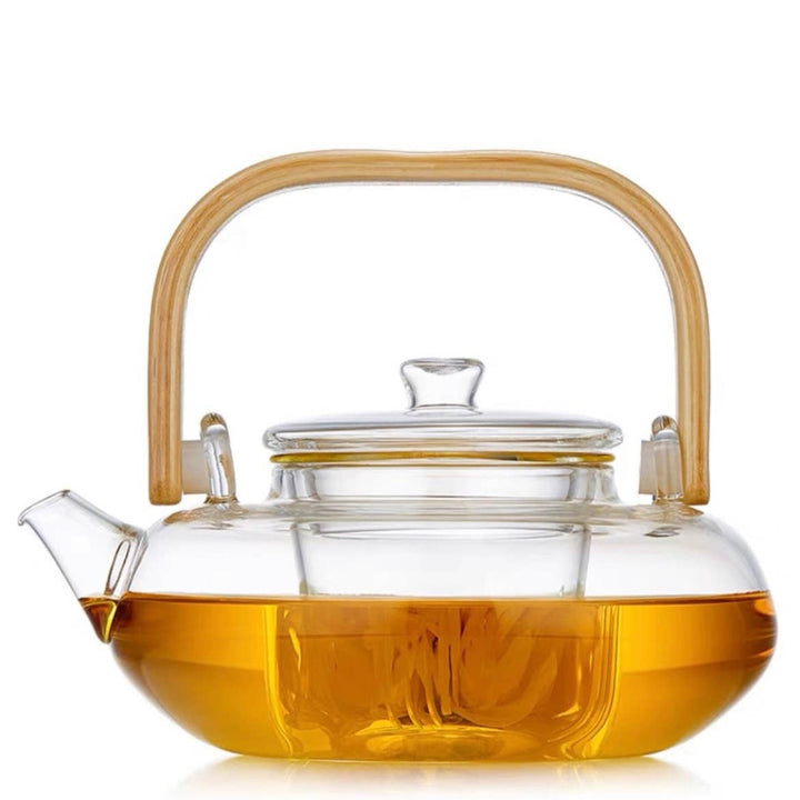 Bamboo & Glass Tea Kettle