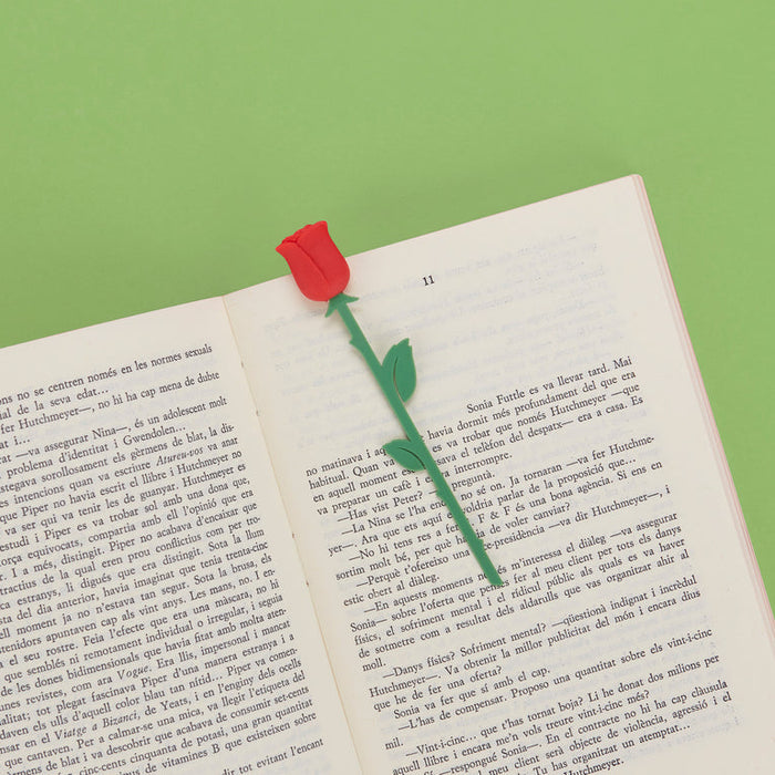 The Language Of Flowers Bookmark - Rose