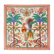 Magic India Print Beige Mini Square Scarf