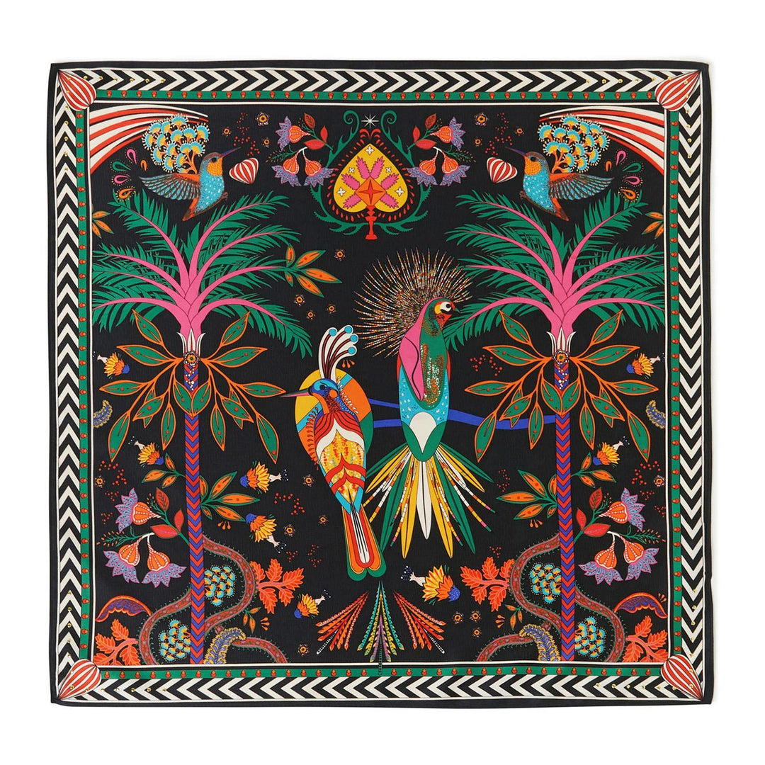 Magic India Print Mini Square Scarf