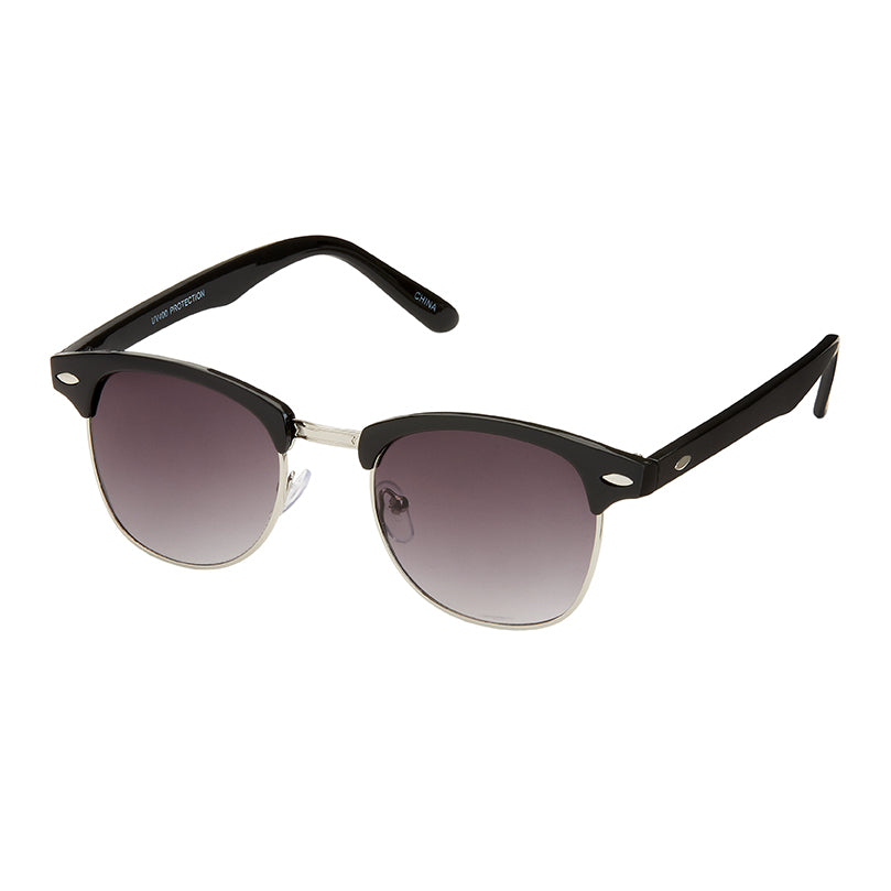 Heritage Club Sunglasses - Black With Blue Lenses
