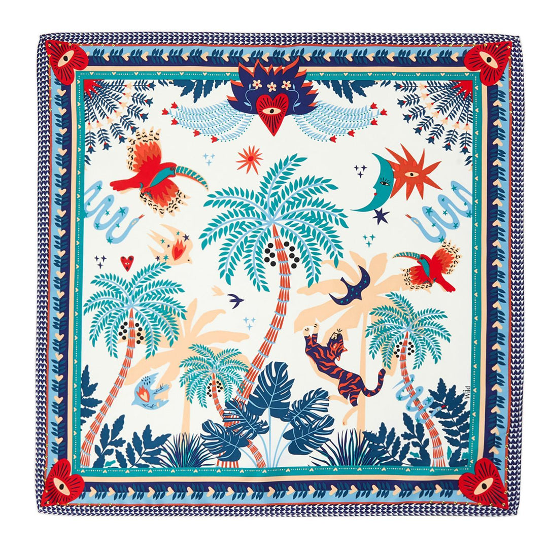 Ciao Amore Print Mini Square Scarf - Just Fabulous Palm Springs