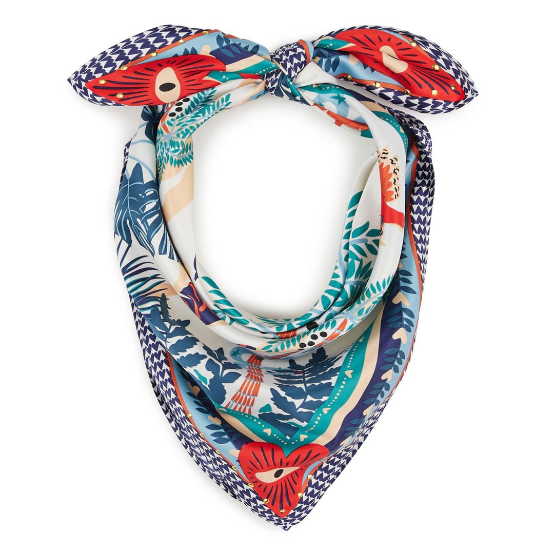 Ciao Amore Print Mini Square Scarf - Just Fabulous Palm Springs