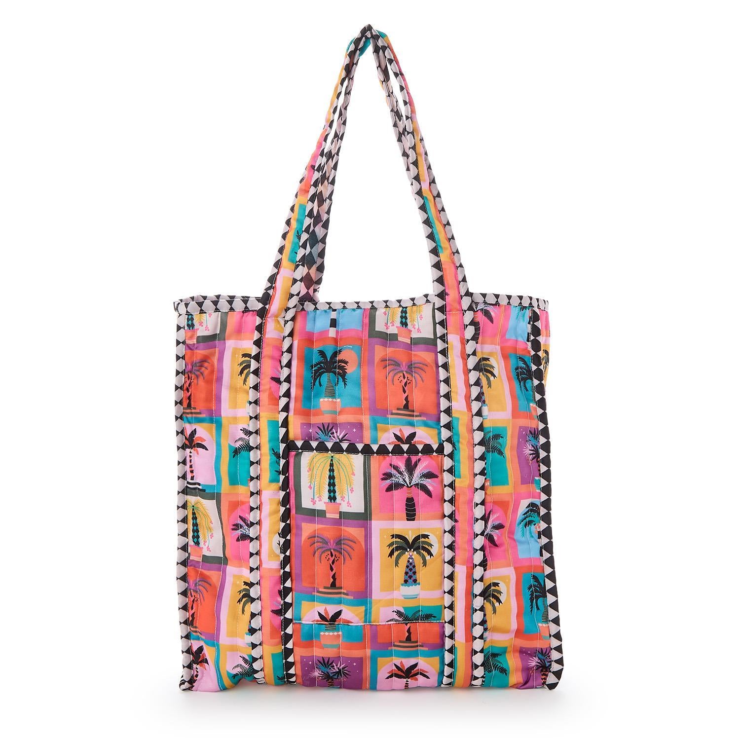 Beldi Print Quilted Reversible Tote Bag