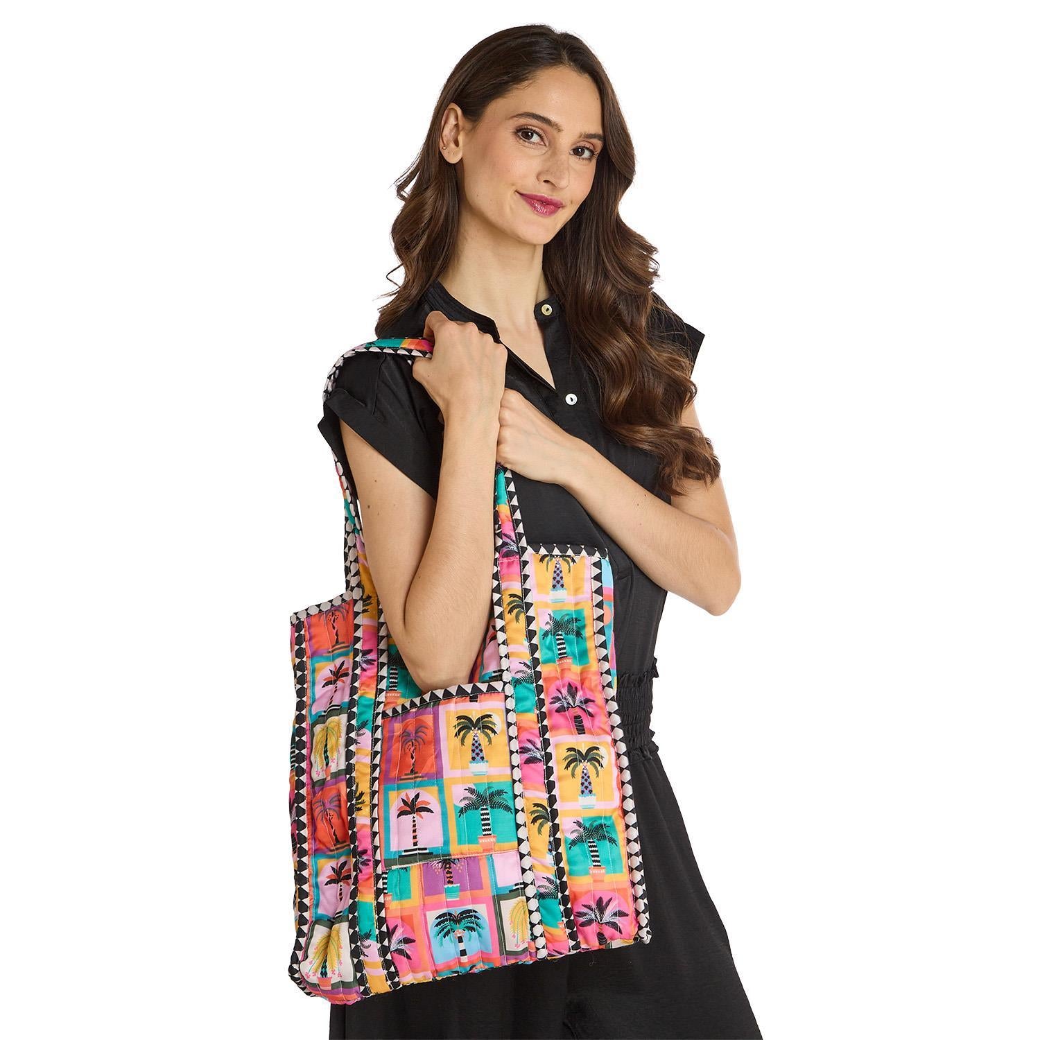Beldi Print Quilted Reversible Tote Bag