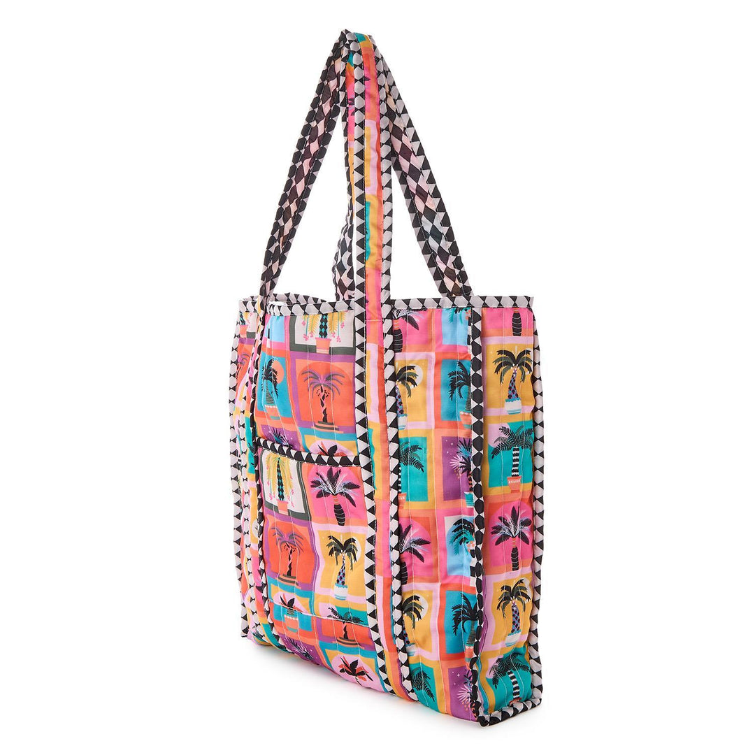 Beldi Print Quilted Reversible Tote Bag
