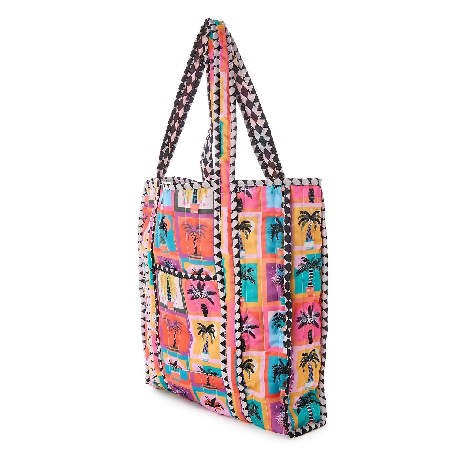 Beldi Print Quilted Reversible Tote Bag