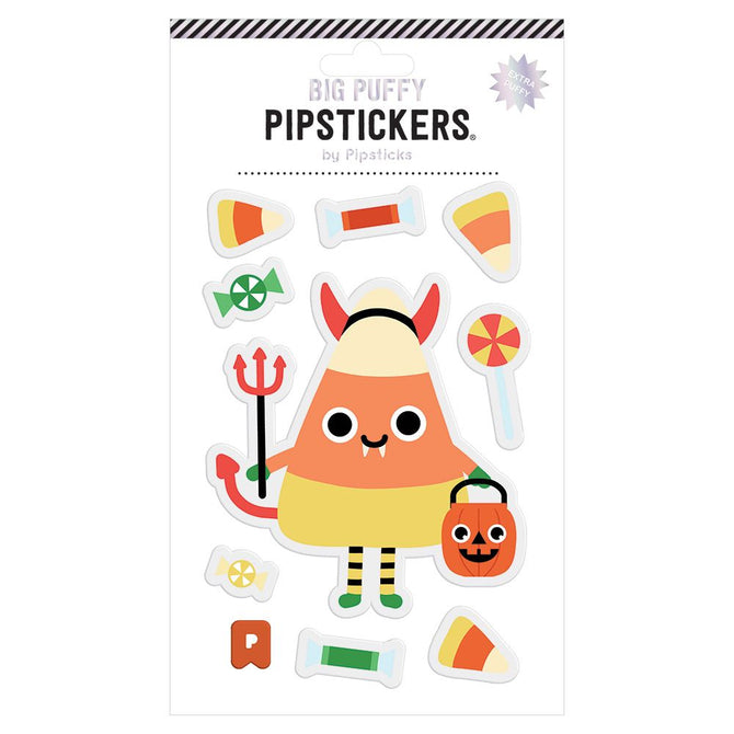 Big Puffy Candy Corn Devil Sticker Pack