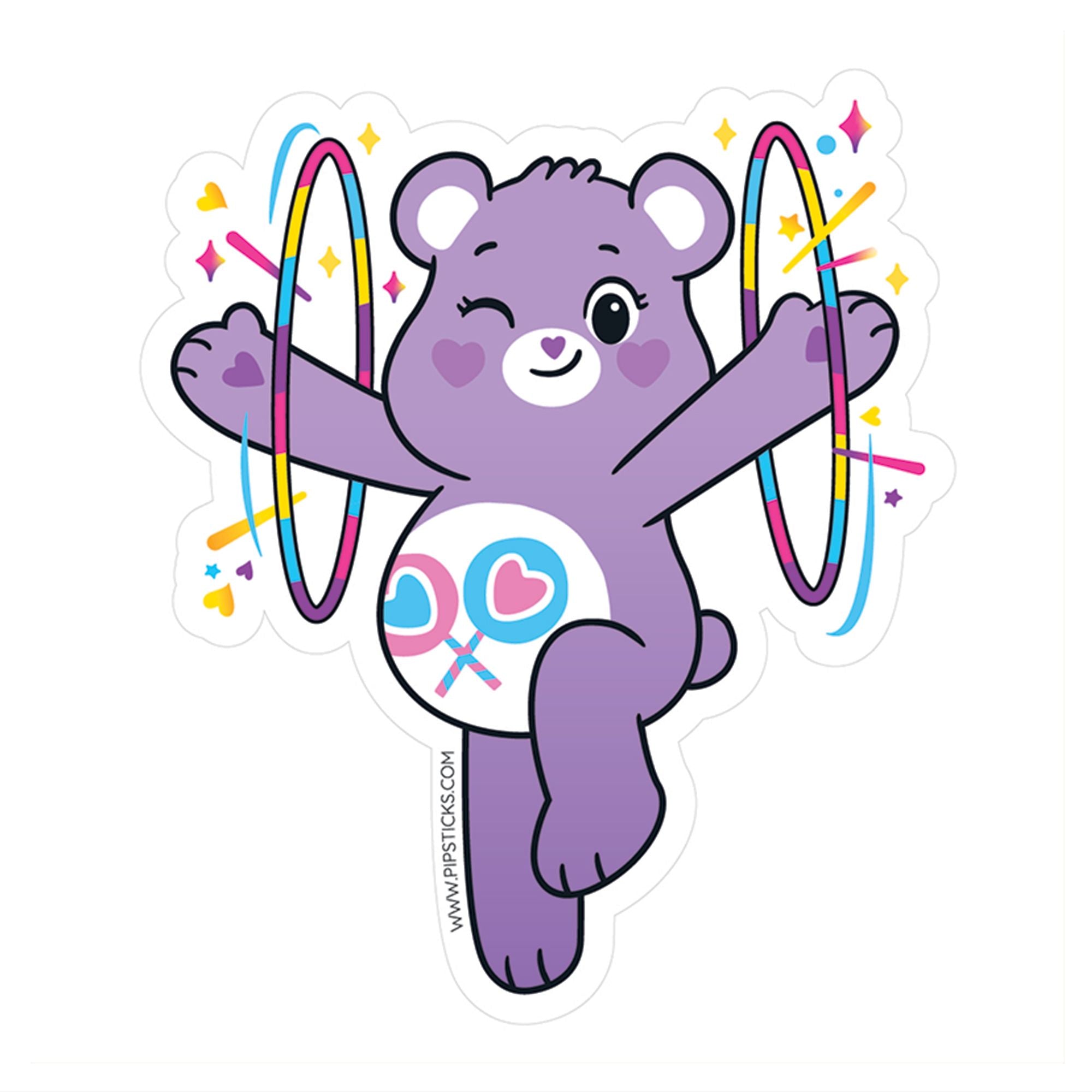 Share Bear Vinyl Sticker - Just Fabulous Palm Springs