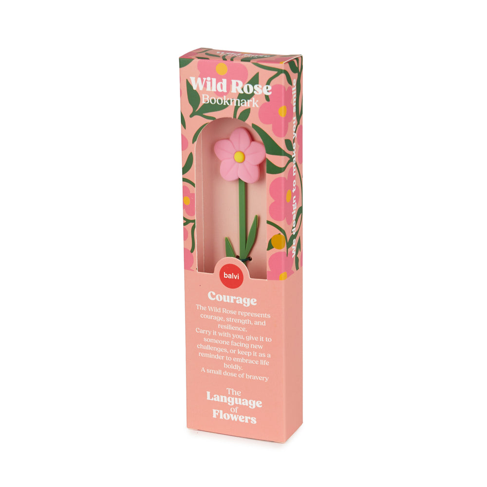 The Language Of Flowers Bookmark - Wild Rose