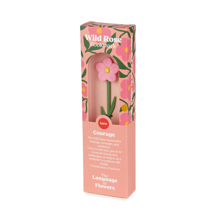 The Language Of Flowers Bookmark - Wild Rose
