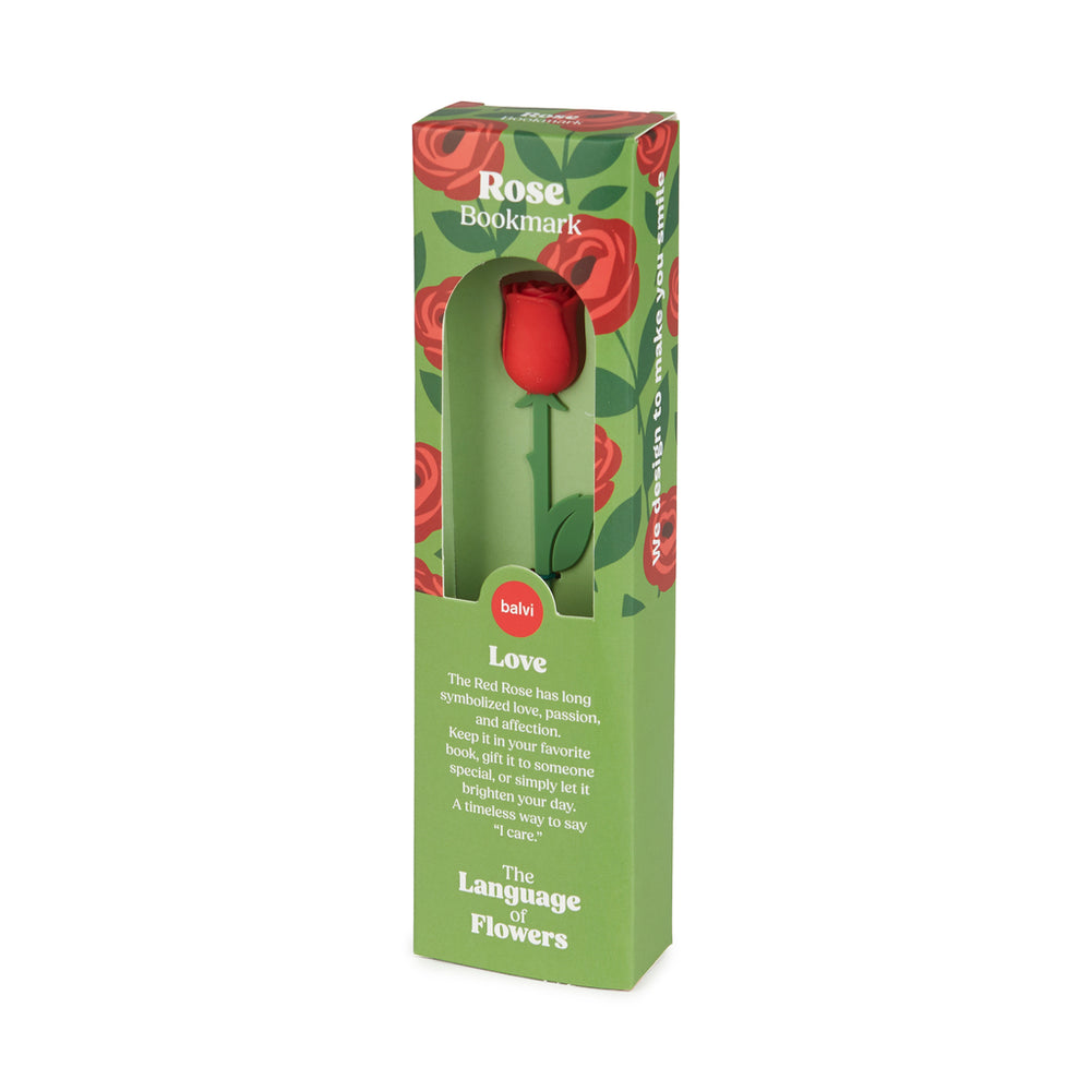 The Language Of Flowers Bookmark - Rose
