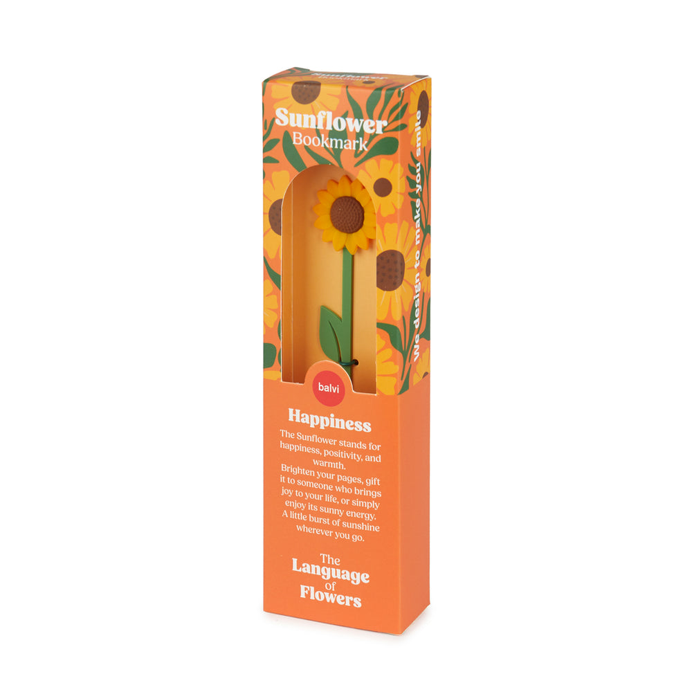 The Language Of Flowers Bookmark - Sunflower