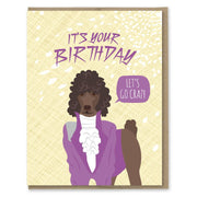Prince Poodle Birthday Card - Just Fabulous Palm Springs