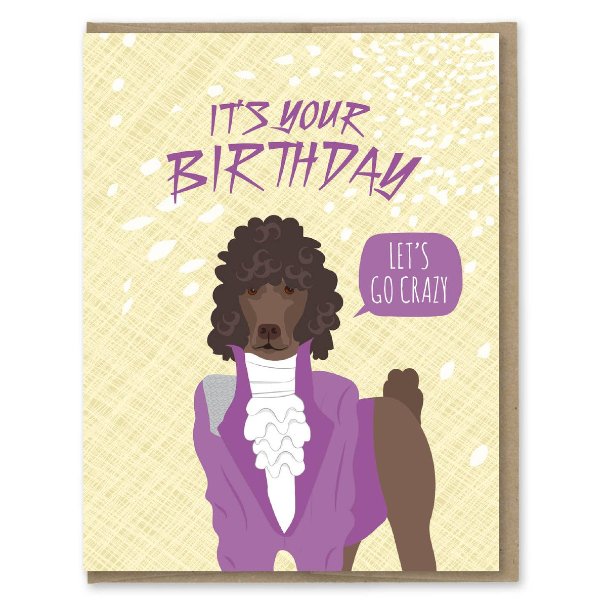 Prince Poodle Birthday Card - Just Fabulous Palm Springs