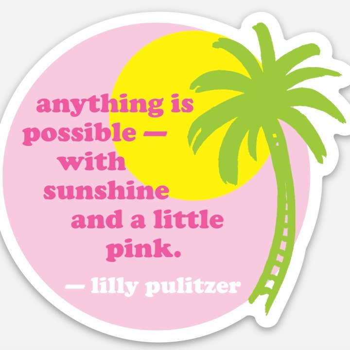 "Sunshine" Quote Sticker